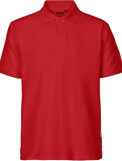 O Pánské piqué polo z bio bavlny red model 22503717 - Neutral