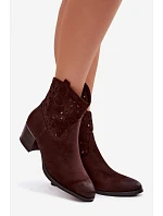 Dámské otevřené kotníkové boty Vinceza 58452 Čokoládové Dámské otevřené kotníkové boty Vinceza 58452 Čokoládové