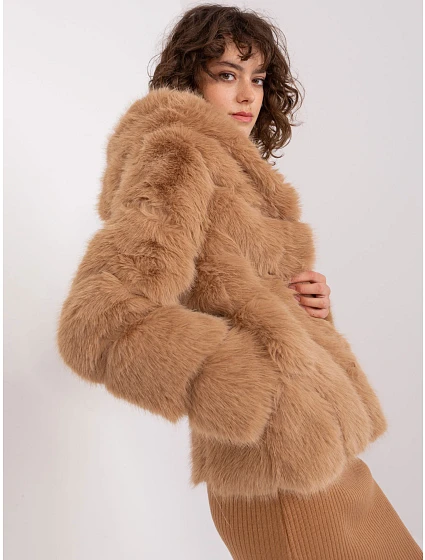 Kurtka AT KR model 19011855 camelowy - FPrice Kurtka AT KR model 19011855 camelowy - FPrice