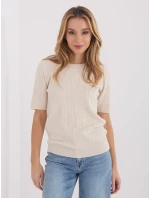 Sweter PM SW B model 21821370 jasny beżowy - FPrice Sweter PM SW B model 21821370 jasny beżowy - FPrice