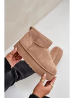 Dámské sněhule na platformě Ninala – tmavě béžové Dámské sněhule na platformě Ninala – tmavě béžové