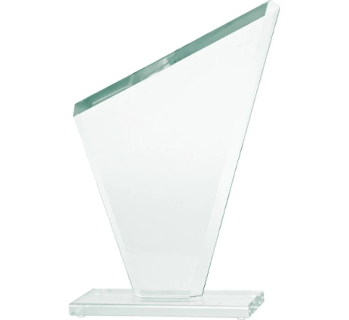 Skleněná trofej s matným podstavcem