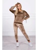 Láska velurová sada hnědá Láska velurová sada hnědá