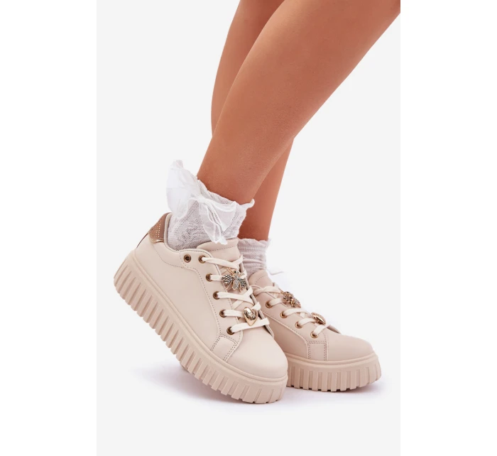 Dámské Tenisky S Béžové model 21683088 - EVENTO Dámské Tenisky S Béžové model 21683088 - EVENTO