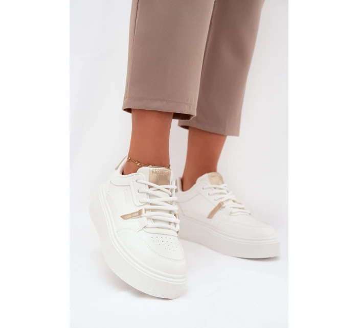 Dámské Sneakersy Na Platformě Big Star SS274359 Bílé