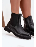 Dámské kotníkové boty s teplou podšívkou na zip Černé Rivelia Dámské kotníkové boty s teplou podšívkou na zip Černé Rivelia
