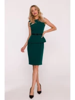 S427 Peplum šaty - zelené S427 Peplum šaty - zelené