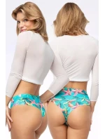 Kalhotky Sea Stars Simple Brasil zeleno-červené - Julimex