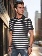 FashionStreet pánská pruhovaná polokošile PX0639