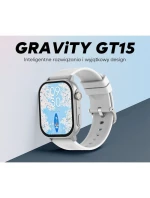 Dámské chytré hodinky GRAVITY GT15-11 Navy Blue Silicone Strap + zlatý náramek Dámské chytré hodinky GRAVITY GT15-11 Navy Blue Silicone Strap + zlatý náramek