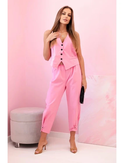 Set vesta + kalhoty světle růžová Set vesta + kalhoty světle růžová