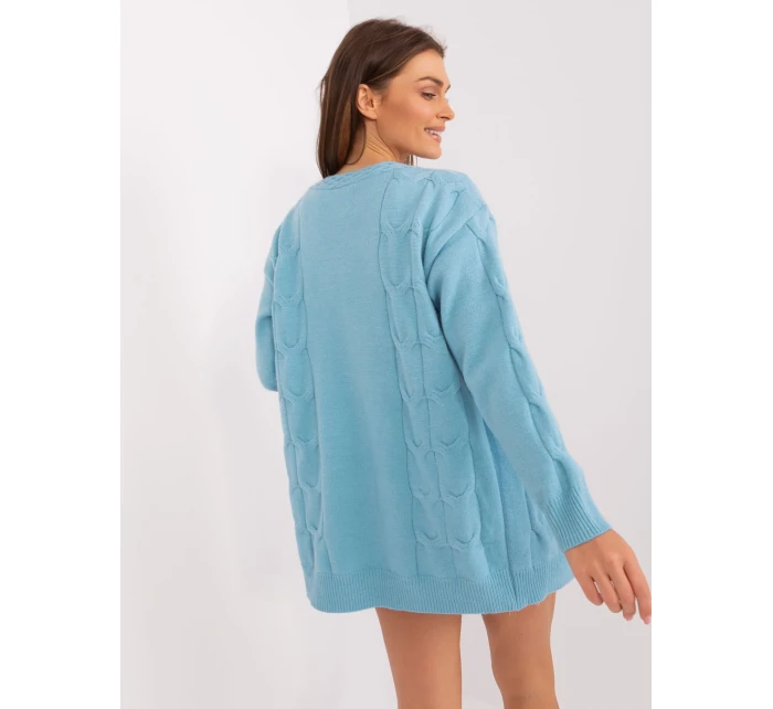 Sweter AT SW model 18884808 jasny niebieski - FPrice