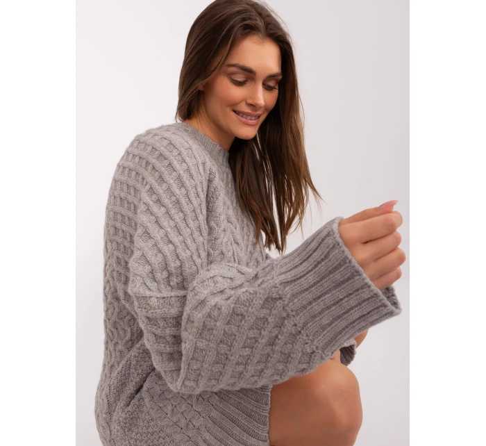 Sweter AT SW  szary model 18884828 - FPrice