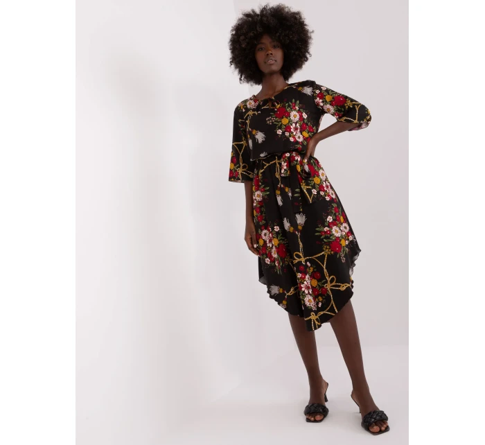 LK SK 507510 šaty.31P černá a červená