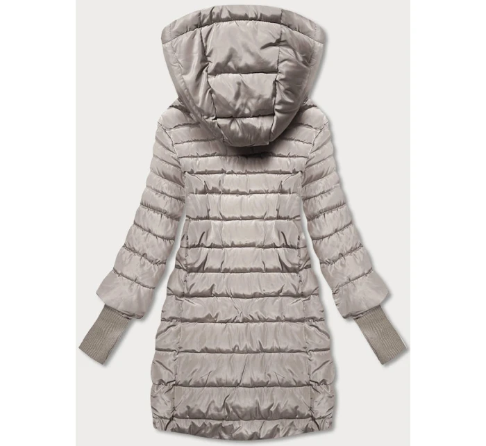Béžová dámská bunda s stahovacími lemy model 21402458 - MINORITY