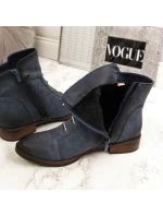 Dámské boty s ozdobami zateplené modré Jezzi Dámské boty s ozdobami zateplené modré Jezzi