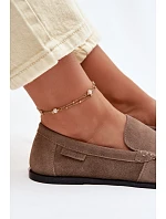 Dámské mokasíny z přírodního semiše Big Star model 22069362 Béžové - Big Star Shoes Dámské mokasíny z přírodního semiše Big Star model 22069362 Béžové - Big Star Shoes