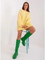 Sweter AT SW  jasny żółty model 18884750 - FPrice