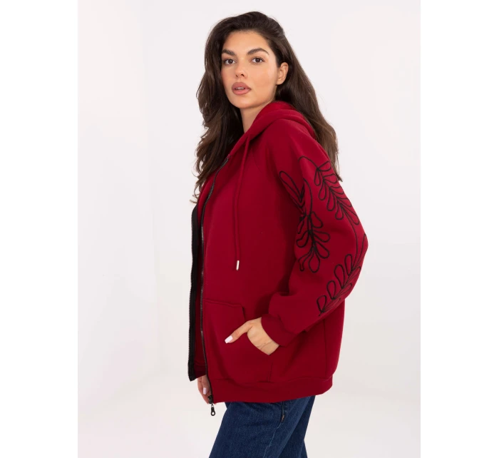 Bluza RV BL model 21370621 bordowy - FPrice Bluza RV BL model 21370621 bordowy - FPrice