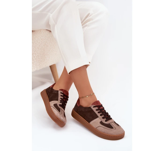 Dámské semišové barefoot tenisky Zazoo – hnědé Dámské semišové barefoot tenisky Zazoo – hnědé