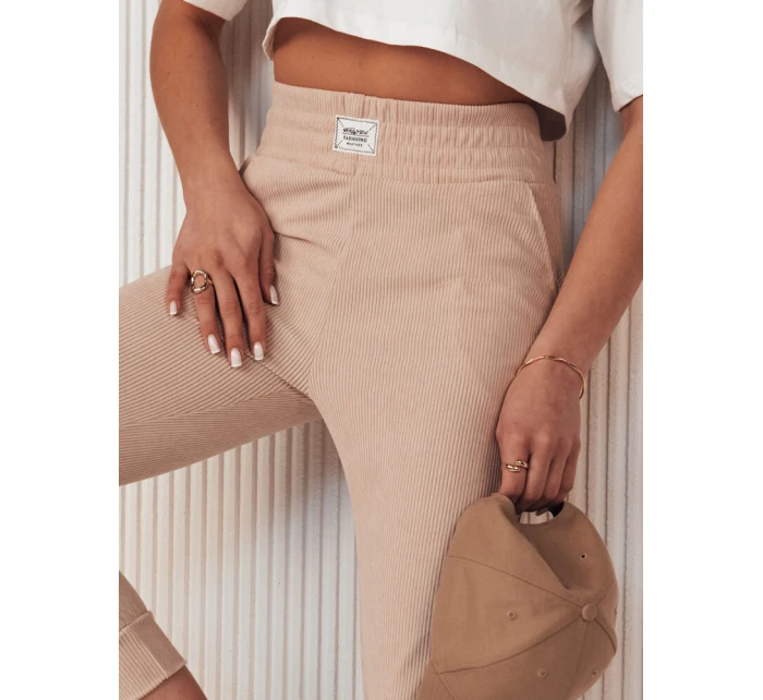 Dámské tepláky MORSI beige FashionStreet UY2039