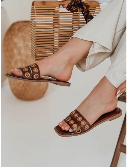 Dámské žabky STELLSAN brown FashionStreet ZY0855