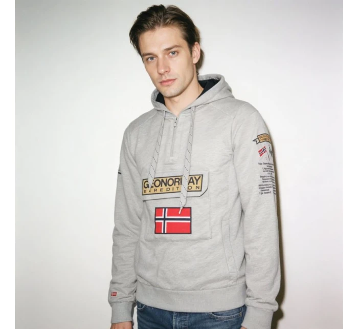 Mikina Geographical Norway Gymclass EO DB 100 M WU6620H/GNO-Blended Grey pánské