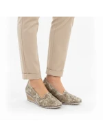 Dámské ažurové boty z kůže na platformě model 21948494 - Potocki