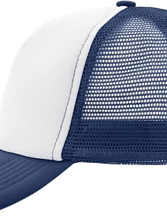 Daiber MB 70 5 panelová polyesterová síťovaná kšiltovka 03.0070 white/navy