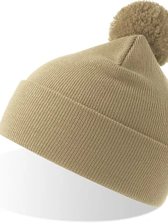 WindS Pletená čepice s bambulí beige model 22450557 - Atlantis Headwear