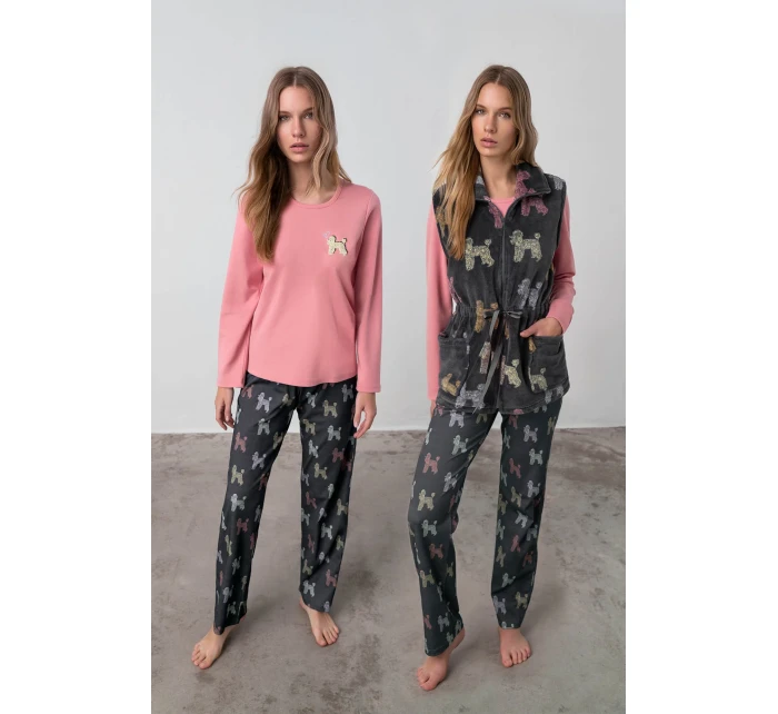 Vamp - Dámský pyžamový set s vestou 17927 - Vamp Vamp - Dámský pyžamový set s vestou 17927 - Vamp