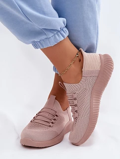 Materiálové nazouvací sportovní dámské boty Růžové Olive