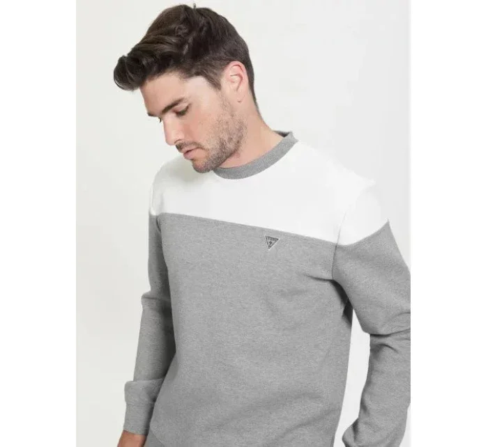 Pánská mikina Z2BQ01KBCK2 CGYH šedá/ecru - Guess Pánská mikina Z2BQ01KBCK2 CGYH šedá/ecru - Guess