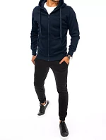 Pánské tmavě modré a černé tepláky FashionStreet AX0628