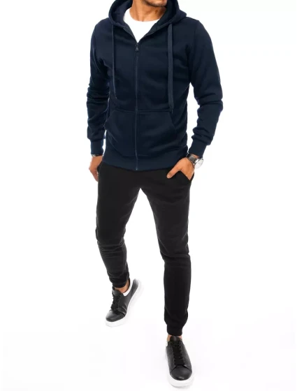 Pánské tmavě modré a černé tepláky Dstreet AX0628 Pánské tmavě modré a černé tepláky Dstreet AX0628