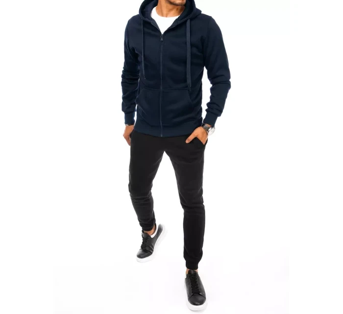 Pánské tmavě modré a černé tepláky Dstreet AX0628 Pánské tmavě modré a černé tepláky Dstreet AX0628