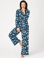 Pyžamo Key LNS 533 B26, dlouhé rukávy, velikosti S–XL, rozepínací