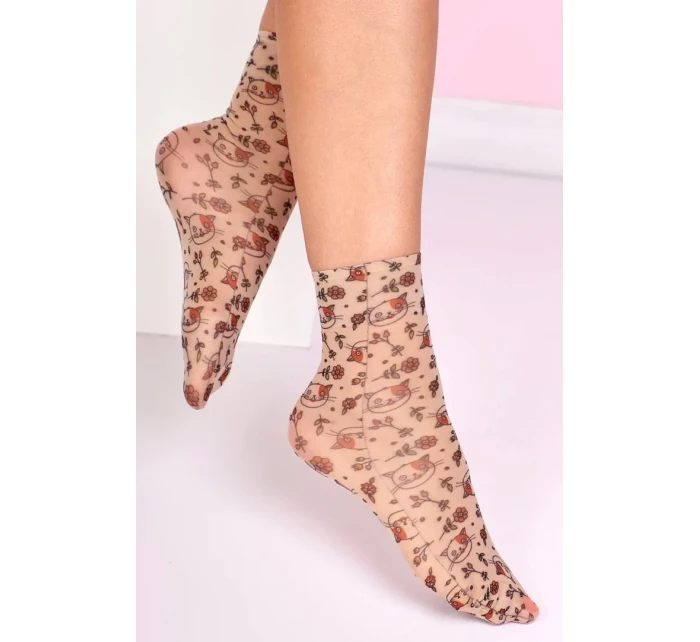 Dámské vzorované ponožky model 7465057 20 den - Magnetis