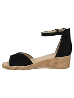 Dámské kožené sandály na platformě černé Filippo model 22150253