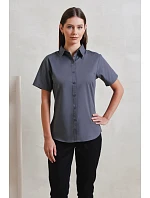 Premier PR 302 Popelínová halenka s krátkým rukávem 39.0302 navy Premier PR 302 Popelínová halenka s krátkým rukávem 39.0302 navy