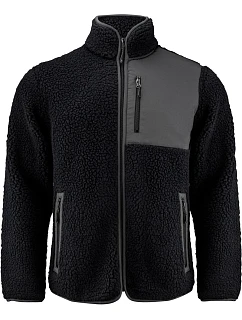 Fleece Men Pánská fleecová bunda Sherpa "TwoTone" black model 22453523 - James Harvest