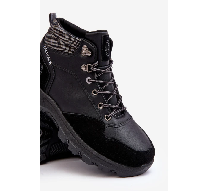 Mužské trekové boty Trapery šněrované černé Salomene