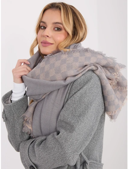 Szalik AT SZ model 21801738 szaro różowy - FPrice Szalik AT SZ model 21801738 szaro różowy - FPrice