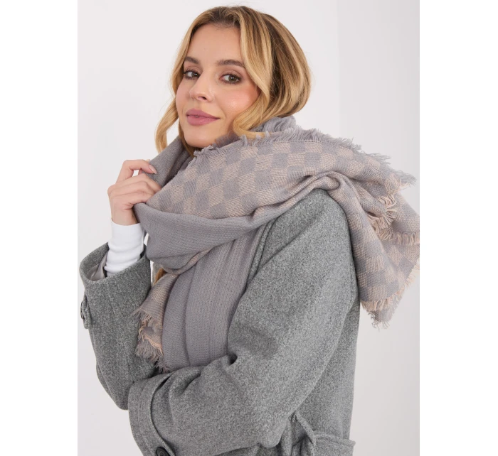 Szalik AT SZ model 21801738 szaro różowy - FPrice Szalik AT SZ model 21801738 szaro różowy - FPrice