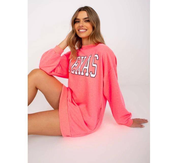 Mikina EM BL U719.82P fluo růžová