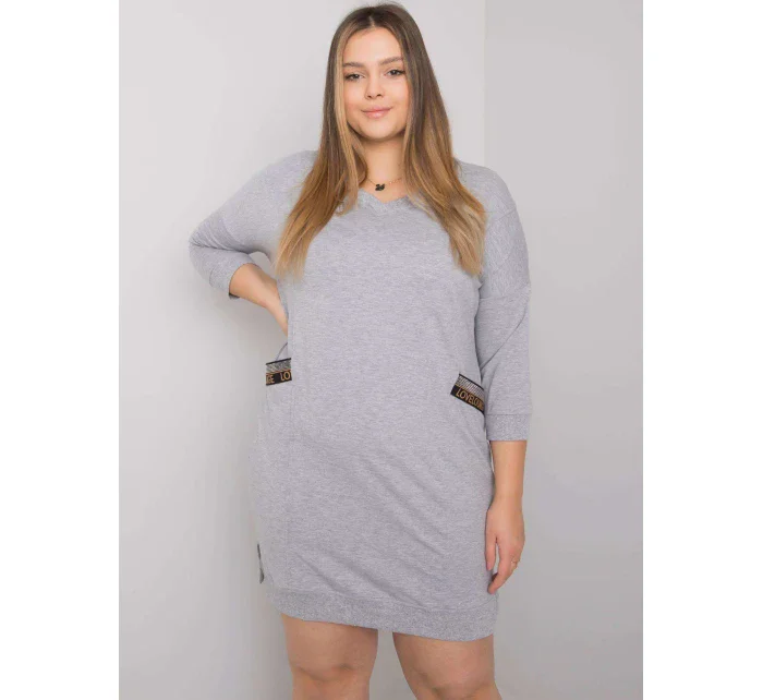 Šaty RV SK 6836.55P šedá