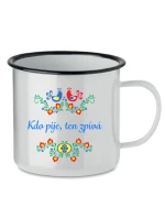 Personalizovaný retro plecháček s folklórním vzorem Personalizovaný retro plecháček s folklórním vzorem