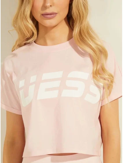 Dámské tričko  růžová  model 15756314 - Guess