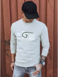 Pánská mikina s potiskem béžová Dstreet model 21966118 - FashionStreet