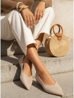 Baleriny damskie z w beżowe model 22029982 - FashionStreet